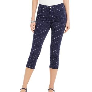 Charter Club Petite Printed Capri Jeans